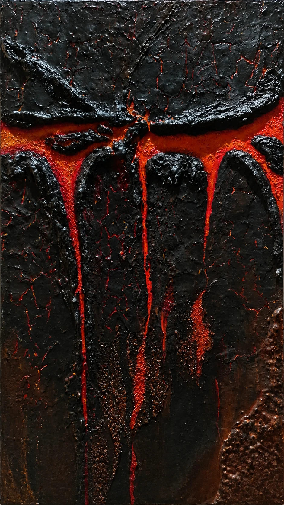 Beneath the Crust - Acrylic on wood panel