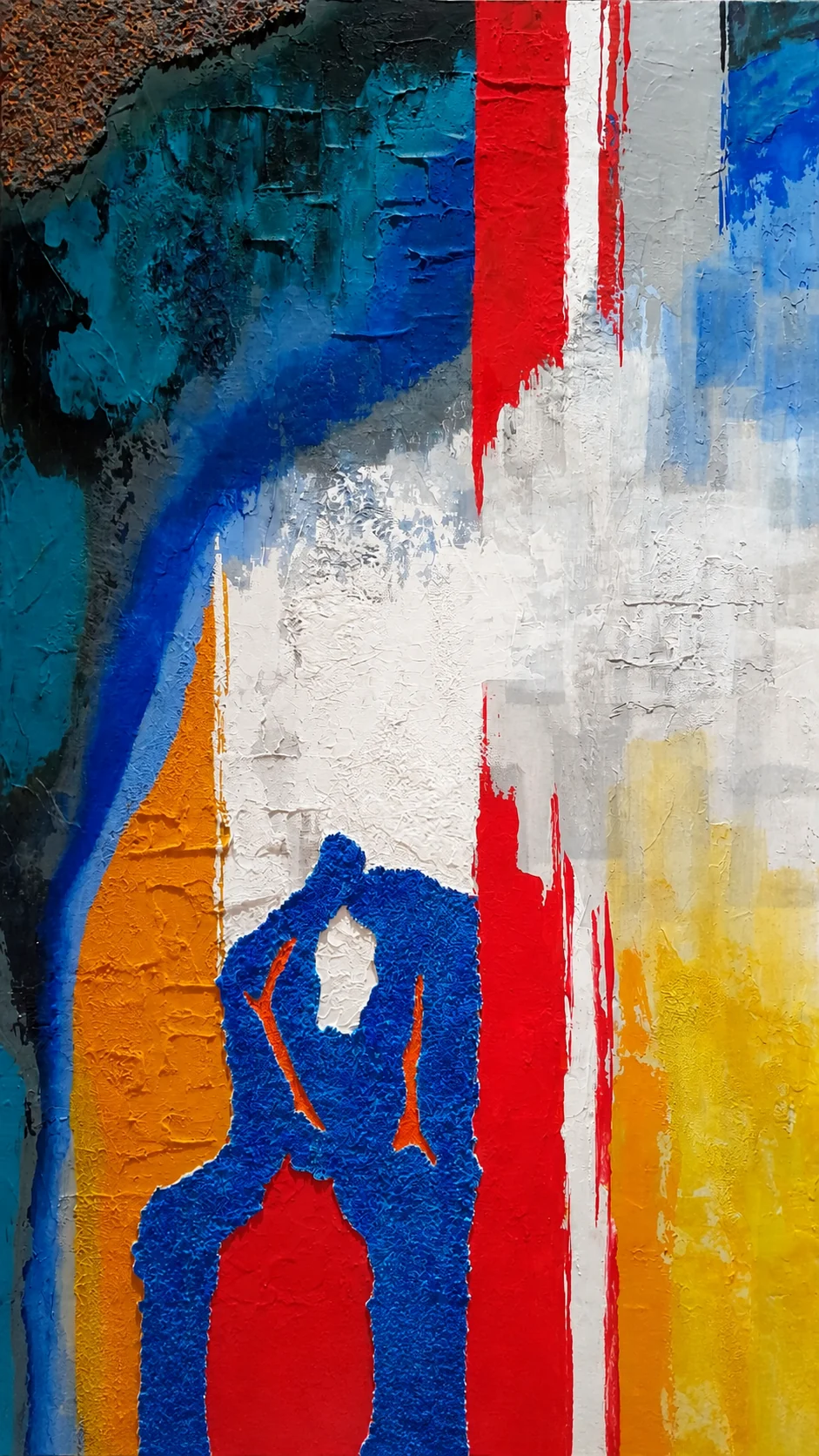 Shelter - Acrylic on wood panel