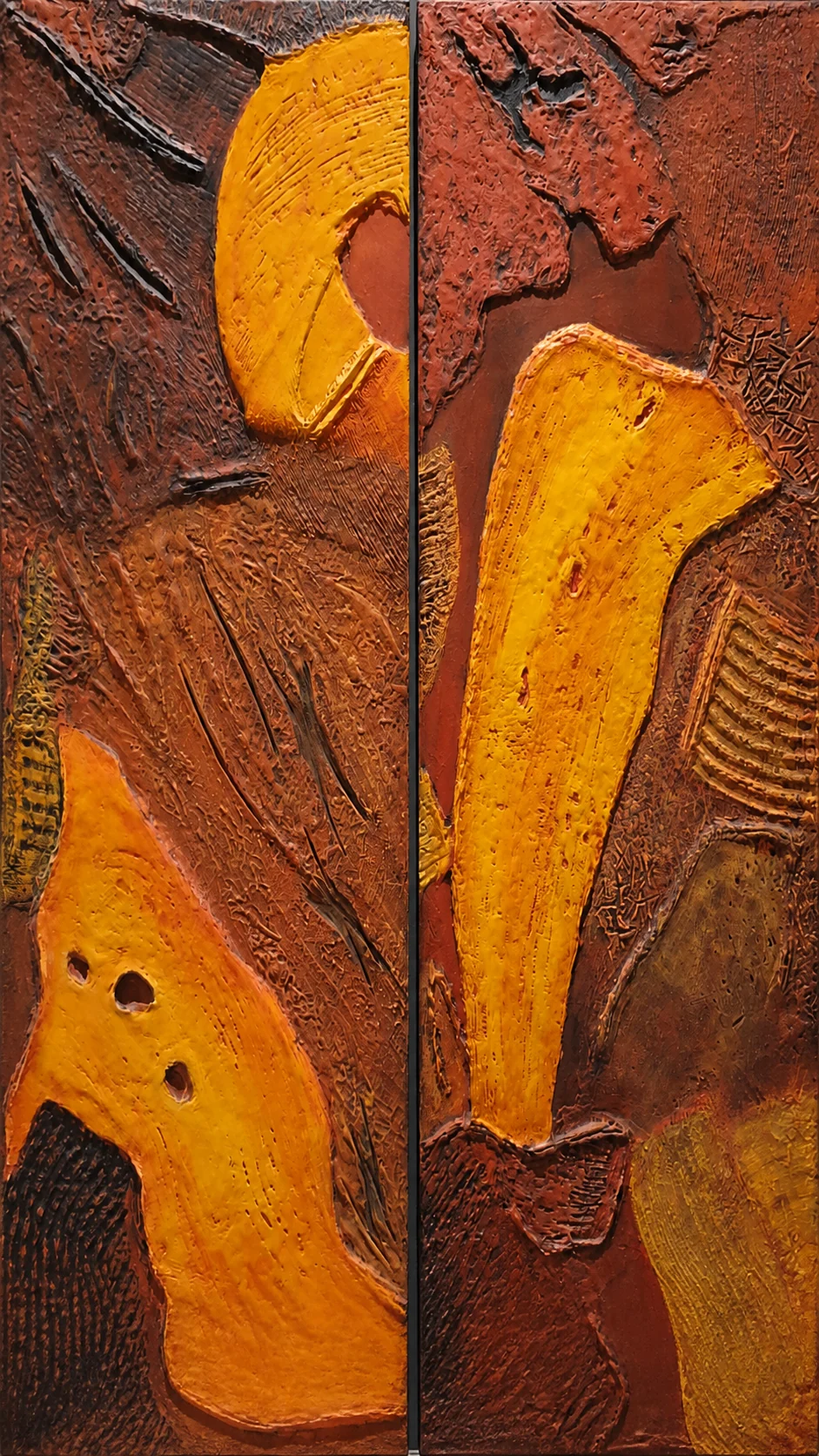 Vestiges - Acrylic on wood panel