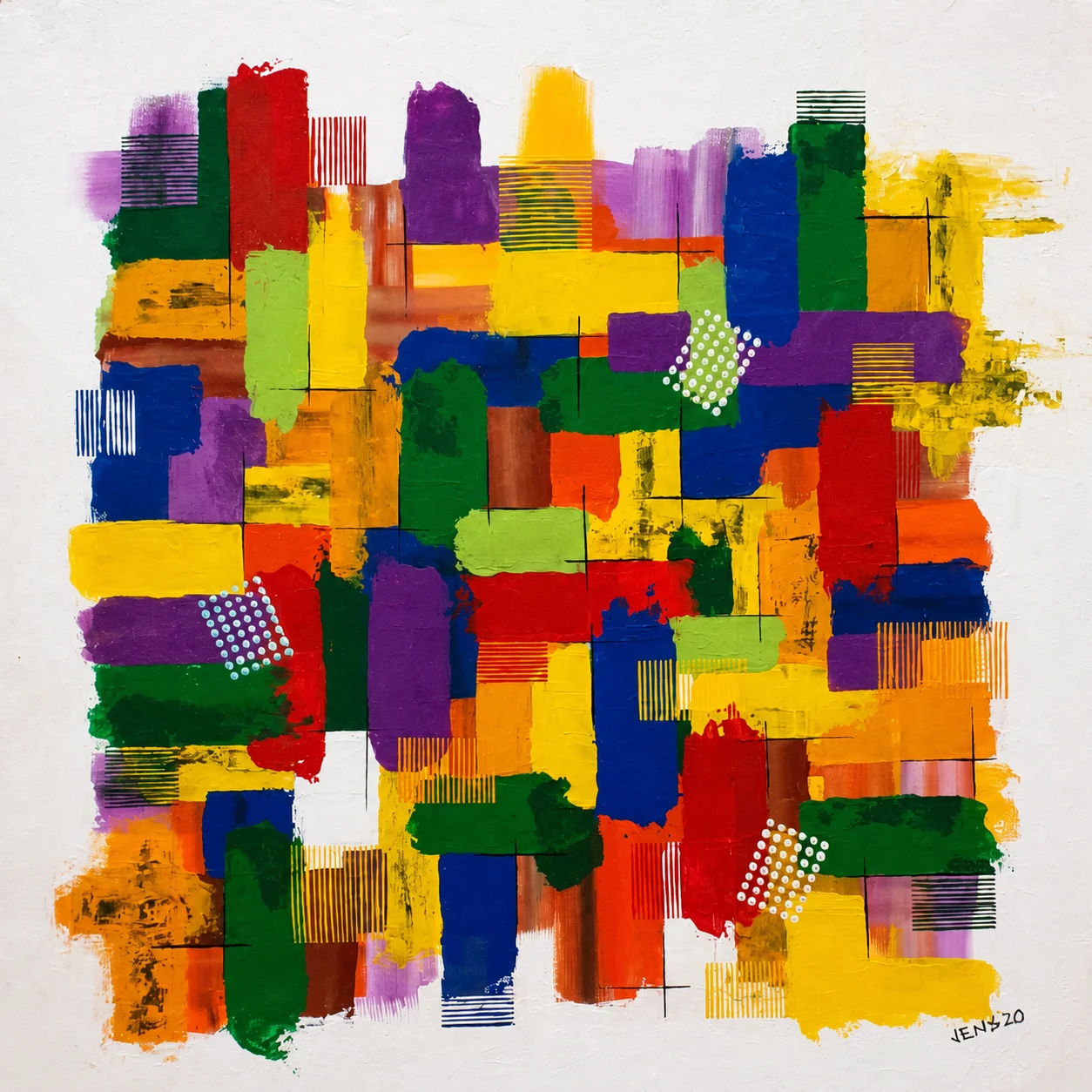 City Pulse - Acrylic on wood panel