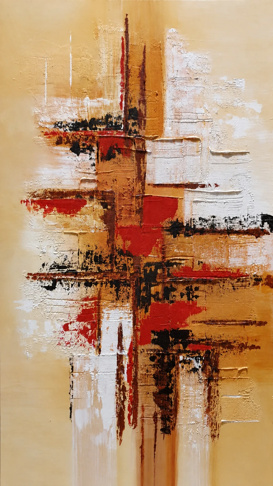 City of Traces - Acrylic on wood panel
